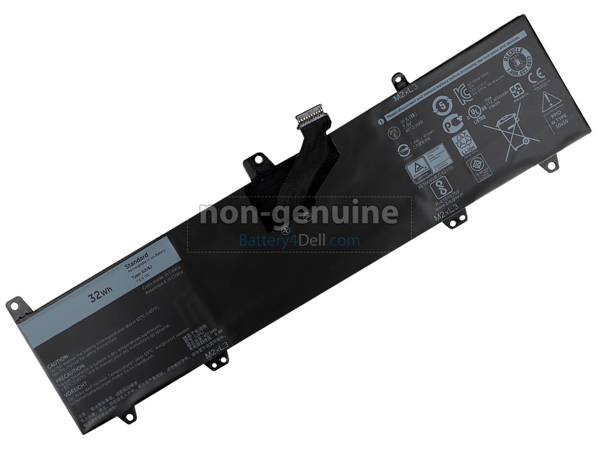 7.6V 32Wh Dell PGYK5 battery replacement