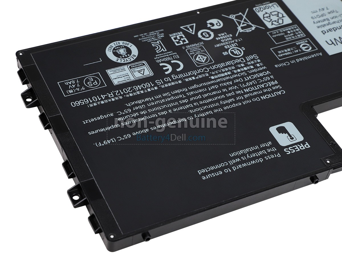 7.4V 58Wh Dell 1WWHW battery replacement