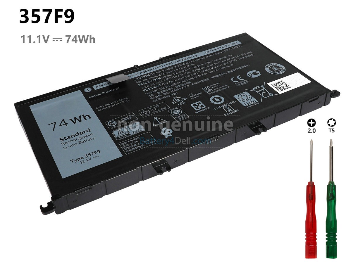 11.4V 74Wh Dell Inspiron 15(7559) battery replacement