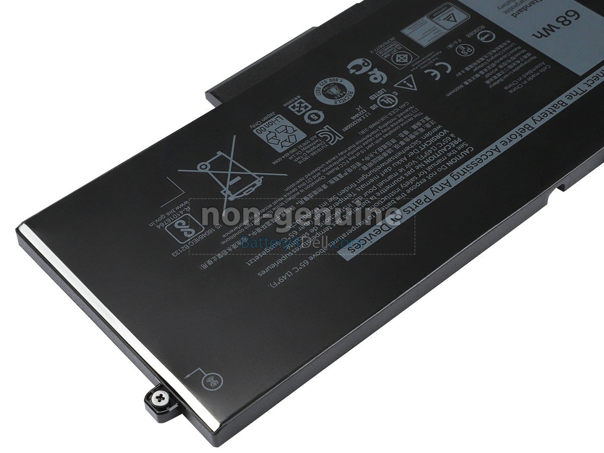 7.6V 68Wh Dell P98G battery replacement