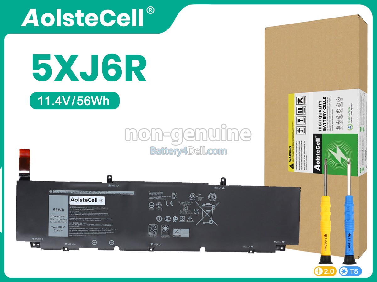 Dell 5XJ6R battery replacement