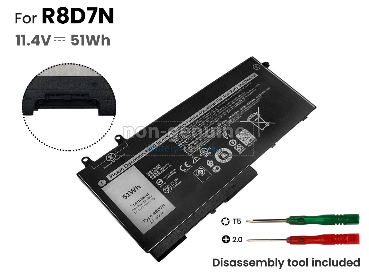 11.4V 51Wh Dell P98G battery replacement