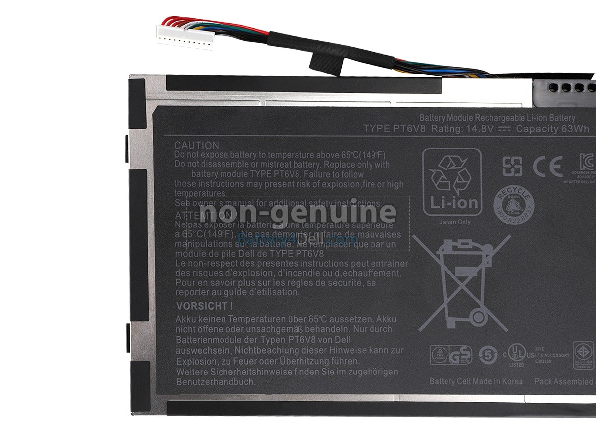 14.8V 4200mAh Dell Alienware M14X R1 battery replacement