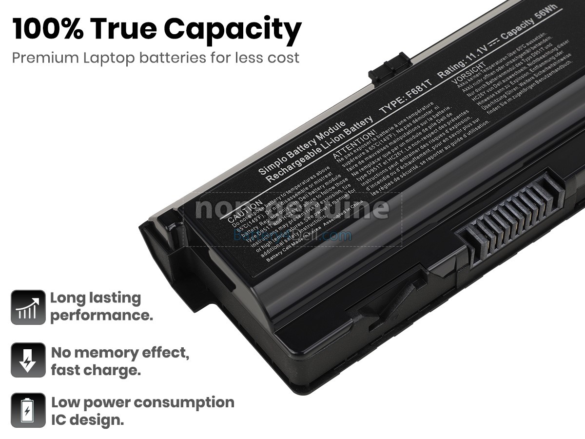 11.1V 56Wh Dell Alienware M15X battery replacement
