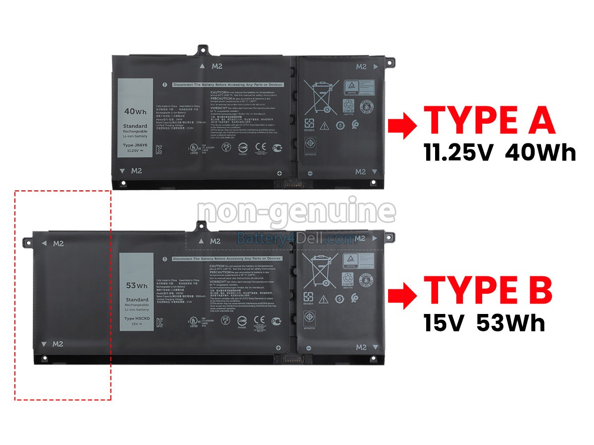 15V 53Wh Dell Inspiron 14 5409 battery replacement