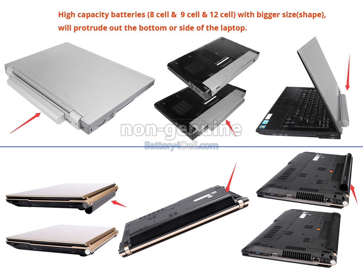 11.1V 6600mAh Dell FW302 battery replacement