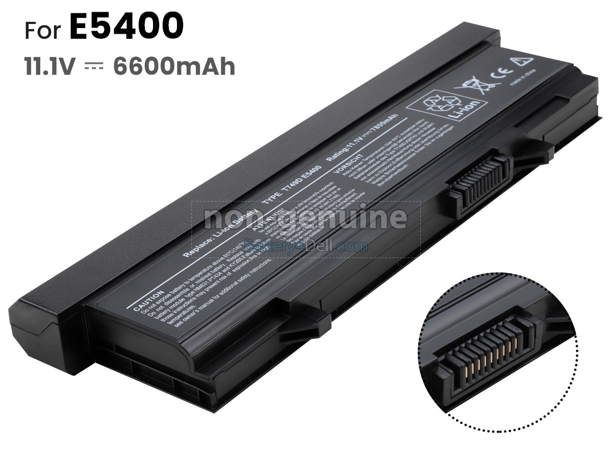 11.1V 6600mAh Dell Latitude E5500 battery replacement