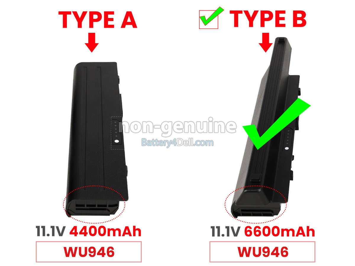 11.1V 6600mAh Dell KM965 battery replacement