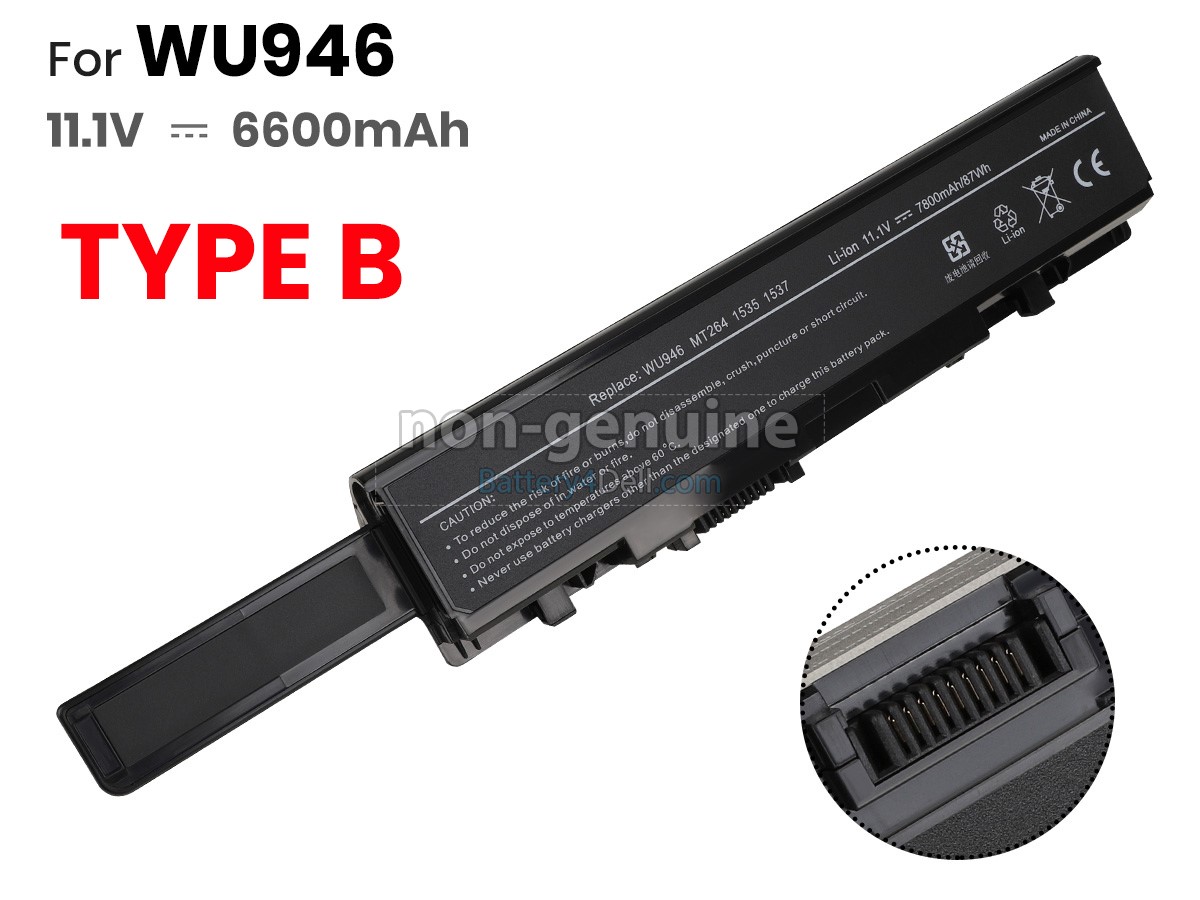11.1V 6600mAh Dell KM965 battery replacement