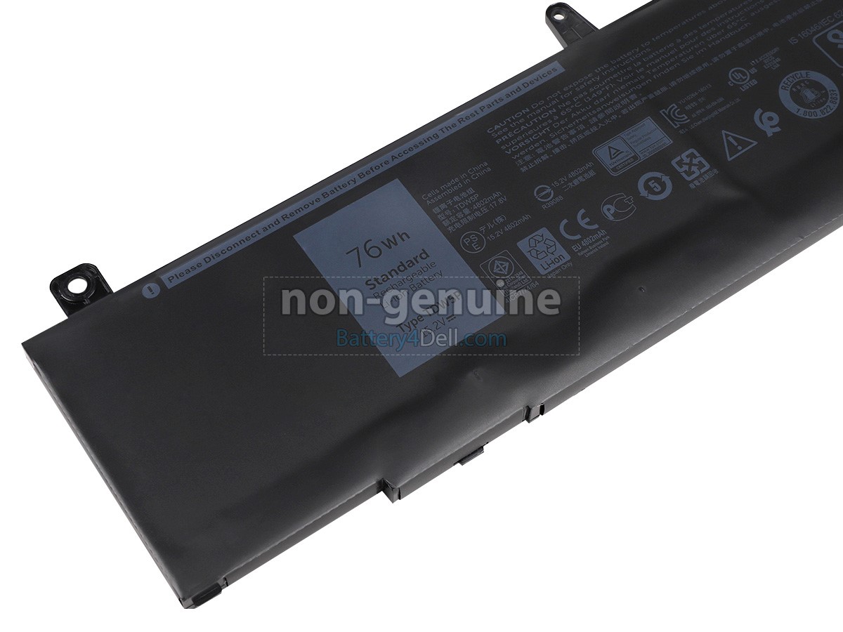 15.2V 76Wh Dell P81G battery replacement