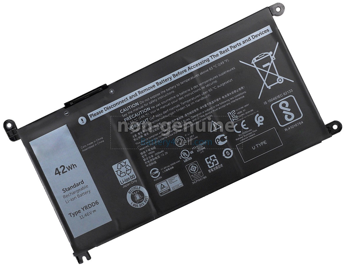 Dell YRDD6 battery replacement